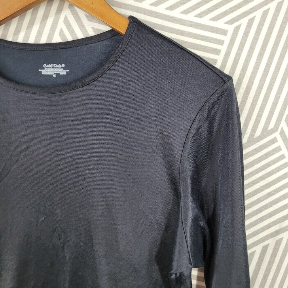 Cuddl Duds Plus Size 1x Base Layer Top Black Long… - image 2